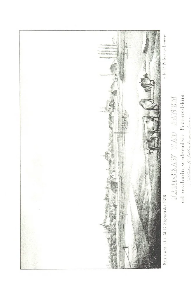 An illustration from Okolice Galicyi M. B. Stęczyńskiego. [88 lithographic views from drawings by M. B. Stęczyński, with descriptive letter-press to nos. 1-80 by K. J, 1847, leaf 113