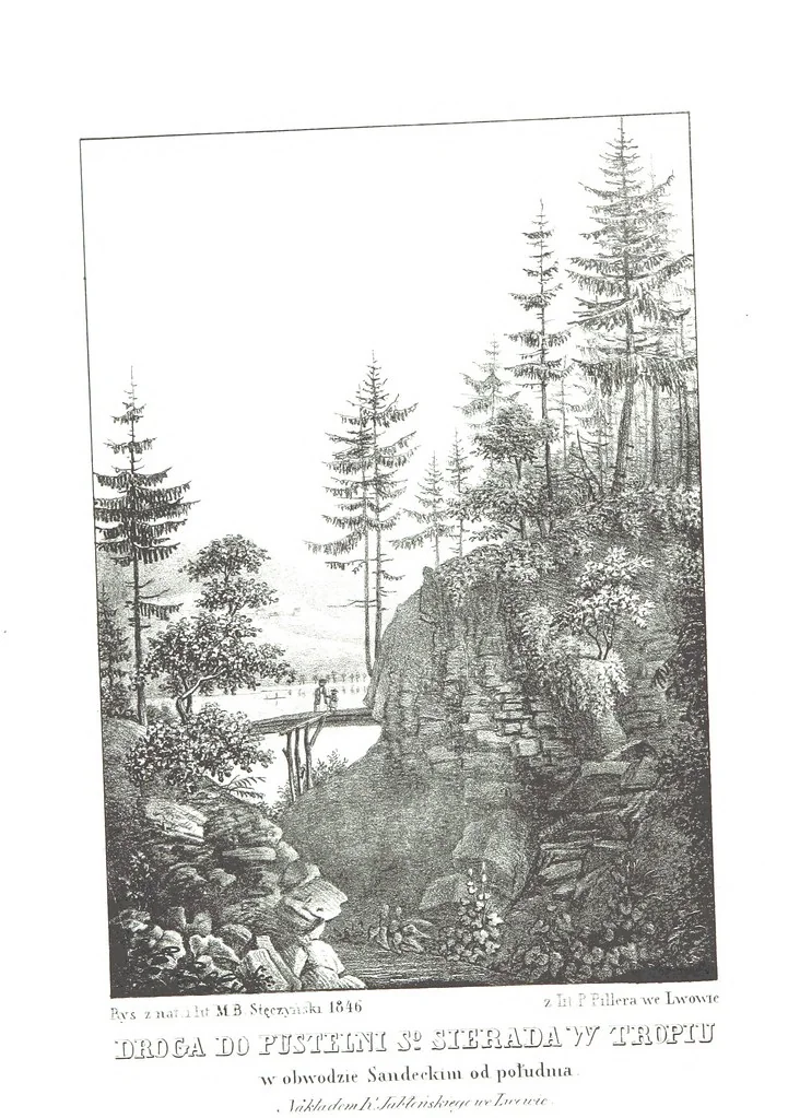 An illustration from Okolice Galicyi M. B. Stęczyńskiego. [88 lithographic views from drawings by M. B. Stęczyński, with descriptive letter-press to nos. 1-80 by K. J, 1847, leaf 118