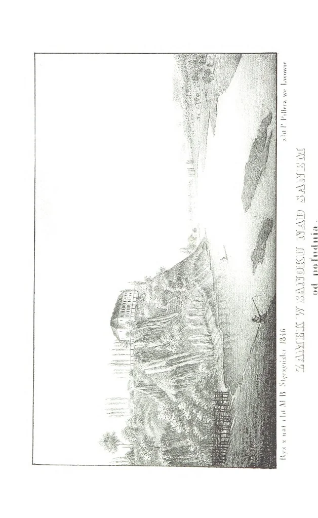 An illustration from Okolice Galicyi M. B. Stęczyńskiego. [88 lithographic views from drawings by M. B. Stęczyński, with descriptive letter-press to nos. 1-80 by K. J, 1847, leaf 134