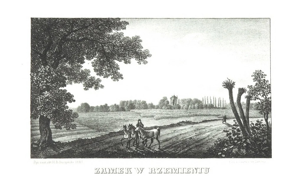 An illustration from Okolice Galicyi M. B. Stęczyńskiego. [88 lithographic views from drawings by M. B. Stęczyński, with descriptive letter-press to nos. 1-80 by K. J, 1847, leaf 138