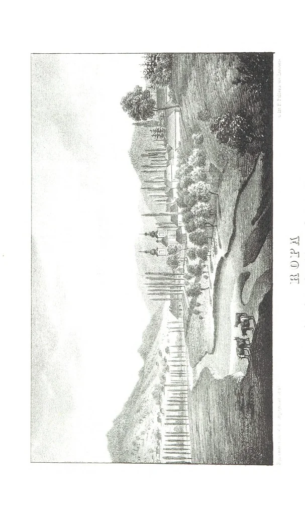 An illustration from Okolice Galicyi M. B. Stęczyńskiego. [88 lithographic views from drawings by M. B. Stęczyński, with descriptive letter-press to nos. 1-80 by K. J, 1847, leaf 142