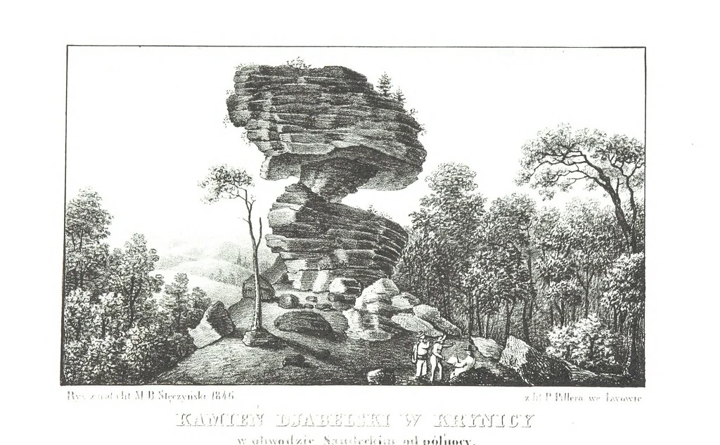 An illustration from Okolice Galicyi M. B. Stęczyńskiego. [88 lithographic views from drawings by M. B. Stęczyński, with descriptive letter-press to nos. 1-80 by K. J, 1847, leaf 150