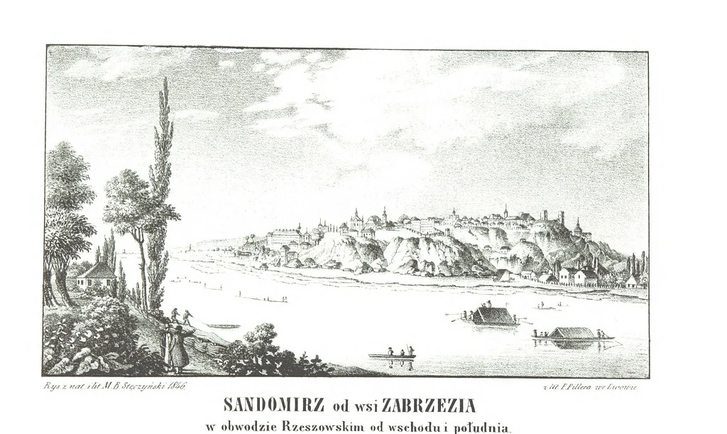 An illustration from Okolice Galicyi M. B. Stęczyńskiego. [88 lithographic views from drawings by M. B. Stęczyński, with descriptive letter-press to nos. 1-80 by K. J, 1847, leaf 156