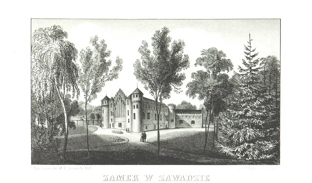 An illustration from Okolice Galicyi M. B. Stęczyńskiego. [88 lithographic views from drawings by M. B. Stęczyński, with descriptive letter-press to nos. 1-80 by K. J, 1847, leaf 173