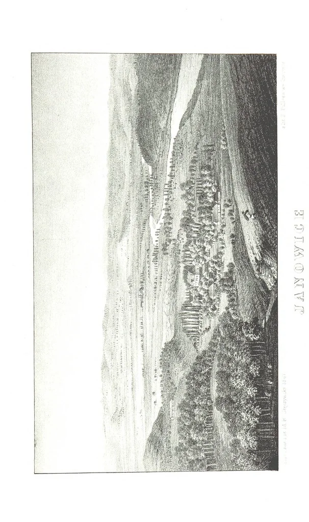 An illustration from Okolice Galicyi M. B. Stęczyńskiego. [88 lithographic views from drawings by M. B. Stęczyński, with descriptive letter-press to nos. 1-80 by K. J, 1847, leaf 177