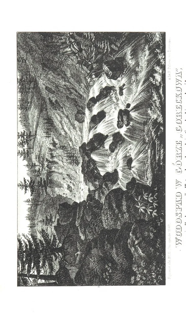 An illustration from Okolice Galicyi M. B. Stęczyńskiego. [88 lithographic views from drawings by M. B. Stęczyński, with descriptive letter-press to nos. 1-80 by K. J, 1847, leaf 185