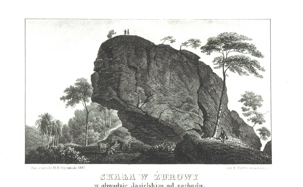 An illustration from Okolice Galicyi M. B. Stęczyńskiego. [88 lithographic views from drawings by M. B. Stęczyński, with descriptive letter-press to nos. 1-80 by K. J, 1847, leaf 192