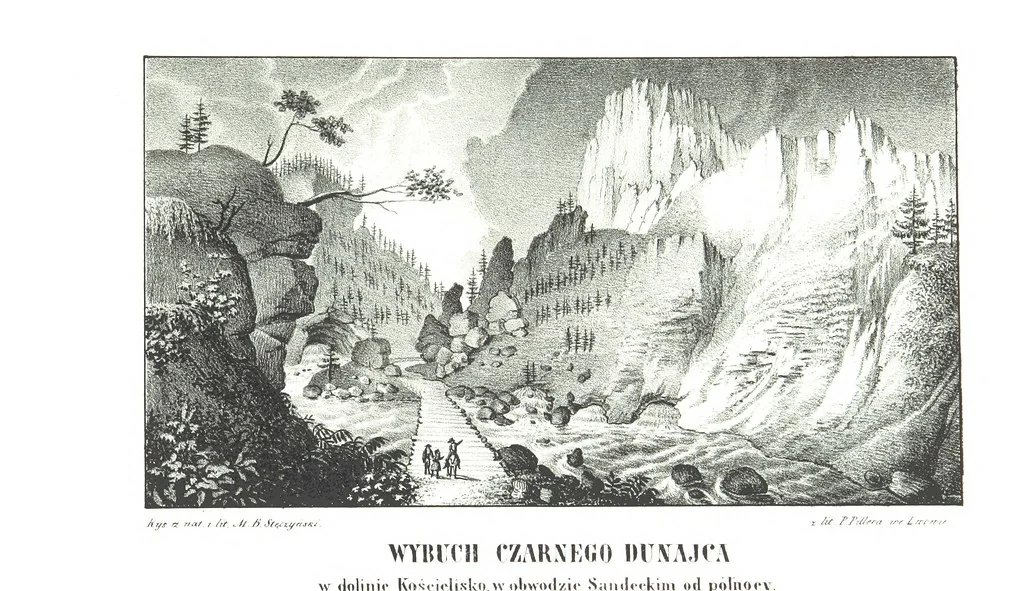 An illustration from Okolice Galicyi M. B. Stęczyńskiego. [88 lithographic views from drawings by M. B. Stęczyński, with descriptive letter-press to nos. 1-80 by K. J, 1847, leaf 21
