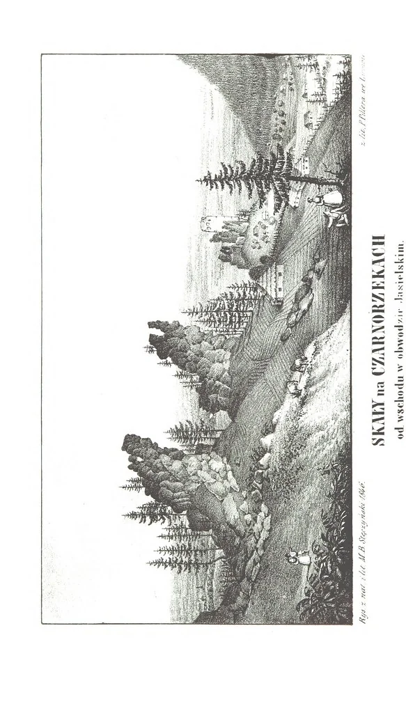 An illustration from Okolice Galicyi M. B. Stęczyńskiego. [88 lithographic views from drawings by M. B. Stęczyński, with descriptive letter-press to nos. 1-80 by K. J, 1847, leaf 30
