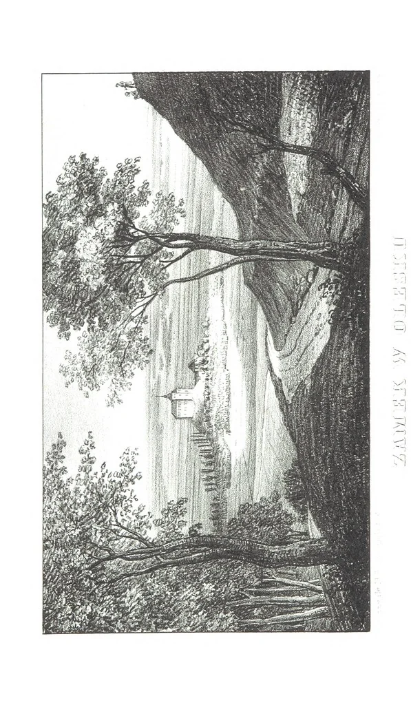 An illustration from Okolice Galicyi M. B. Stęczyńskiego. [88 lithographic views from drawings by M. B. Stęczyński, with descriptive letter-press to nos. 1-80 by K. J, 1847, leaf 316