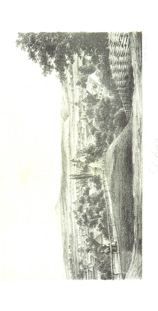 An illustration from Okolice Galicyi M. B. Stęczyńskiego. [88 lithographic views from drawings by M. B. Stęczyński, with descriptive letter-press to nos. 1-80 by K. J, 1847, leaf 387