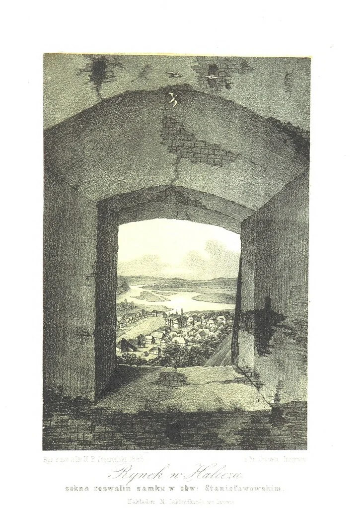 An illustration from Okolice Galicyi M. B. Stęczyńskiego. [88 lithographic views from drawings by M. B. Stęczyński, with descriptive letter-press to nos. 1-80 by K. J, 1847, leaf 391