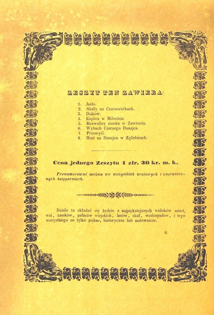 An illustration from Okolice Galicyi M. B. Stęczyńskiego. [88 lithographic views from drawings by M. B. Stęczyński, with descriptive letter-press to nos. 1-80 by K. J, 1847, leaf 50