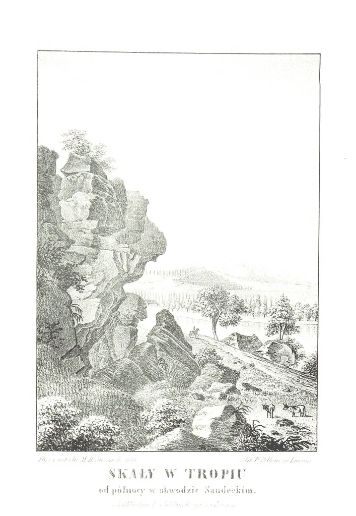An illustration from Okolice Galicyi M. B. Stęczyńskiego. [88 lithographic views from drawings by M. B. Stęczyński, with descriptive letter-press to nos. 1-80 by K. J, 1847, leaf 63