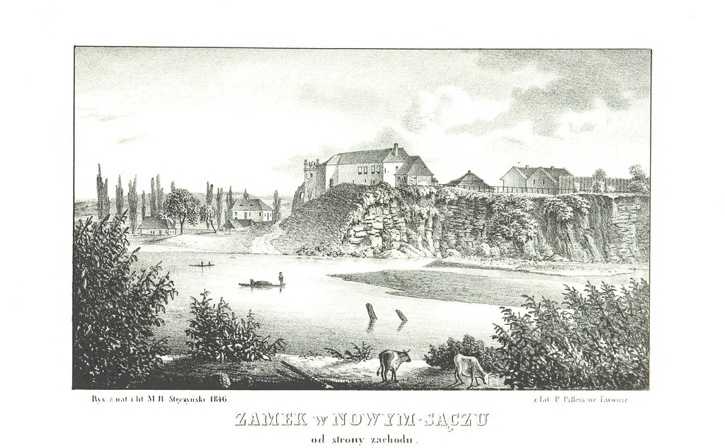 An illustration from Okolice Galicyi M. B. Stęczyńskiego. [88 lithographic views from drawings by M. B. Stęczyński, with descriptive letter-press to nos. 1-80 by K. J, 1847, leaf 67