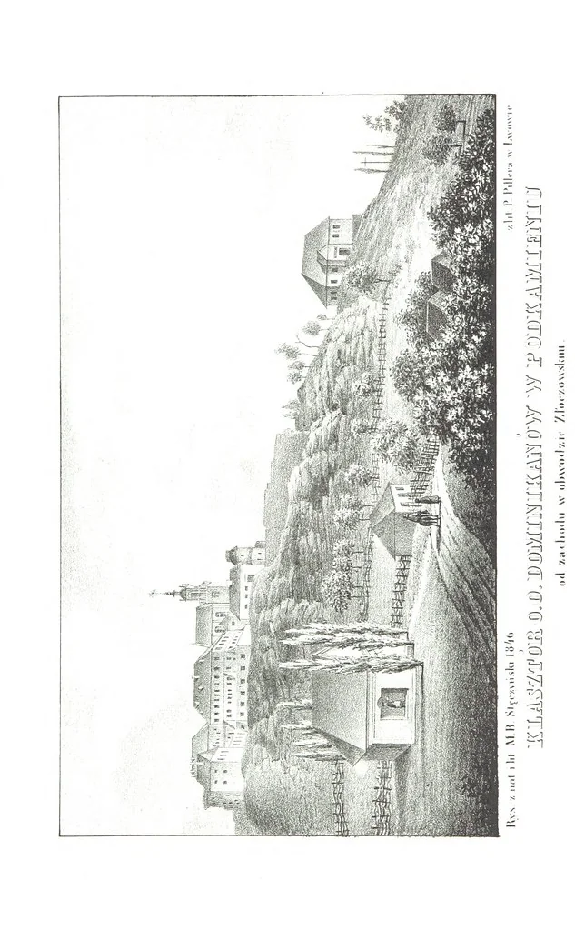 An illustration from Okolice Galicyi M. B. Stęczyńskiego. [88 lithographic views from drawings by M. B. Stęczyński, with descriptive letter-press to nos. 1-80 by K. J, 1847, leaf 80