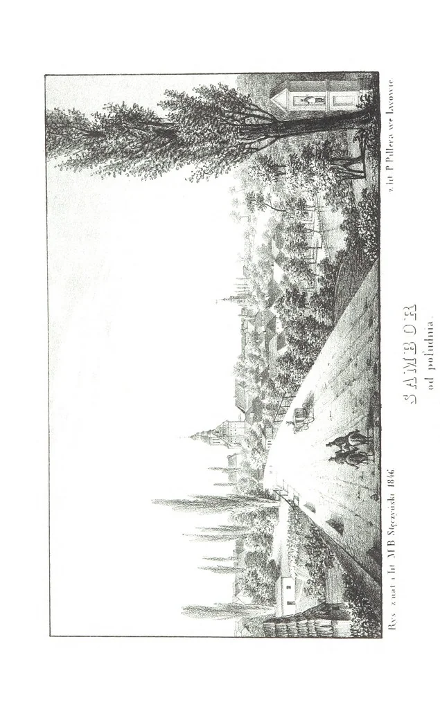 An illustration from Okolice Galicyi M. B. Stęczyńskiego. [88 lithographic views from drawings by M. B. Stęczyński, with descriptive letter-press to nos. 1-80 by K. J, 1847, leaf 84