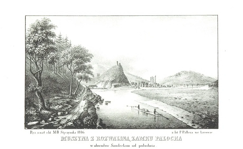 An illustration from Okolice Galicyi M. B. Stęczyńskiego. [88 lithographic views from drawings by M. B. Stęczyński, with descriptive letter-press to nos. 1-80 by K. J, 1847, leaf 94