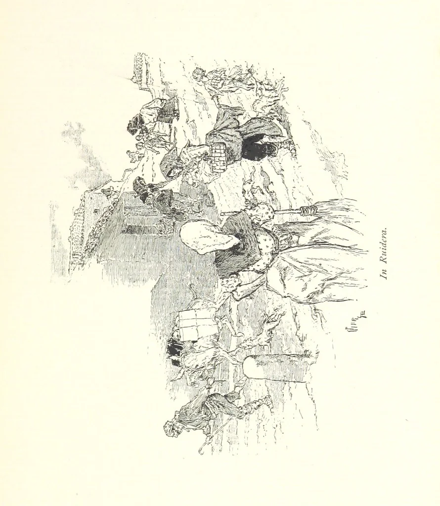 An illustration from On the Trail of Don Quixote: being a record of rambles in the ancient province of La Mancha ... Illustrated by D. Vierge, 1897, leaf 109