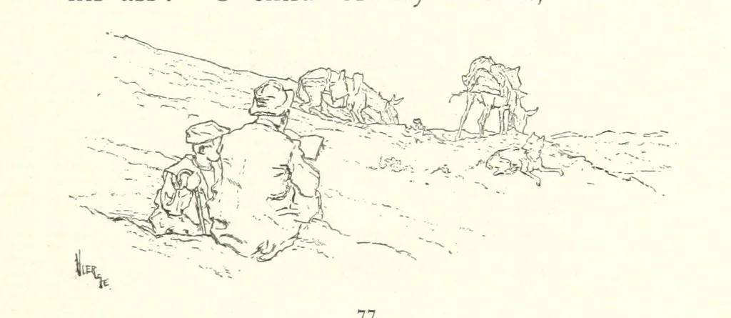 An illustration from On the Trail of Don Quixote: being a record of rambles in the ancient province of La Mancha ... Illustrated by D. Vierge, 1897, leaf 111