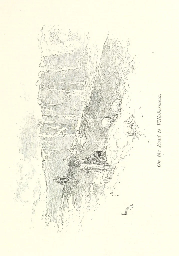 An illustration from On the Trail of Don Quixote: being a record of rambles in the ancient province of La Mancha ... Illustrated by D. Vierge, 1897, leaf 127