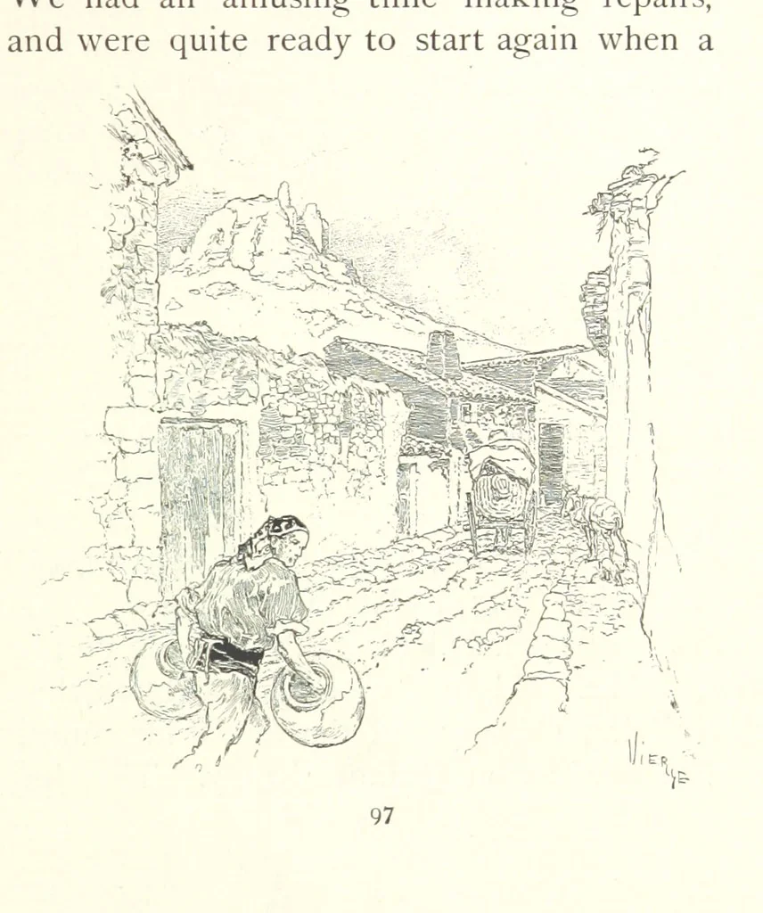 An illustration from On the Trail of Don Quixote: being a record of rambles in the ancient province of La Mancha ... Illustrated by D. Vierge, 1897, leaf 131