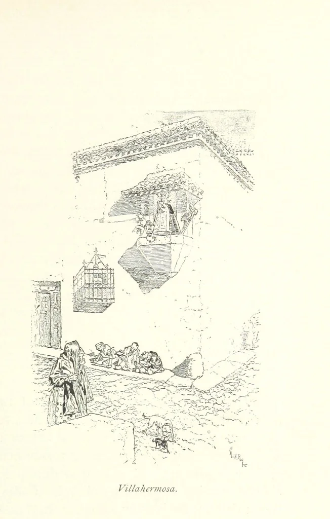 An illustration from On the Trail of Don Quixote: being a record of rambles in the ancient province of La Mancha ... Illustrated by D. Vierge, 1897, leaf 139