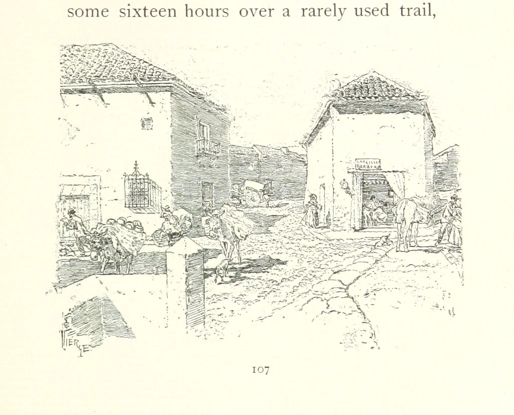 An illustration from On the Trail of Don Quixote: being a record of rambles in the ancient province of La Mancha ... Illustrated by D. Vierge, 1897, leaf 141