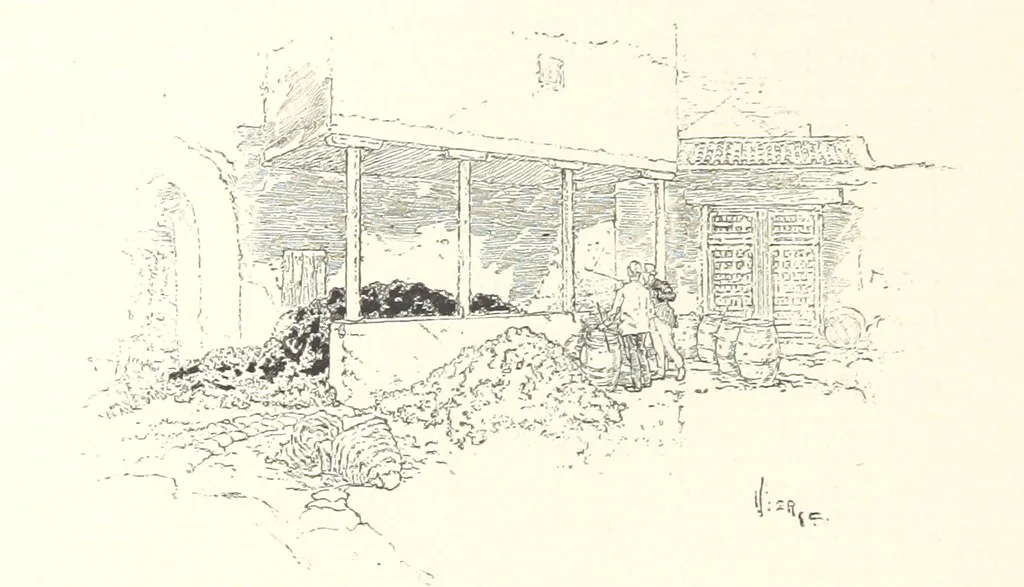 An illustration from On the Trail of Don Quixote: being a record of rambles in the ancient province of La Mancha ... Illustrated by D. Vierge, 1897, leaf 158