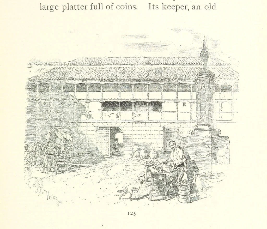 An illustration from On the Trail of Don Quixote: being a record of rambles in the ancient province of La Mancha ... Illustrated by D. Vierge, 1897, leaf 159