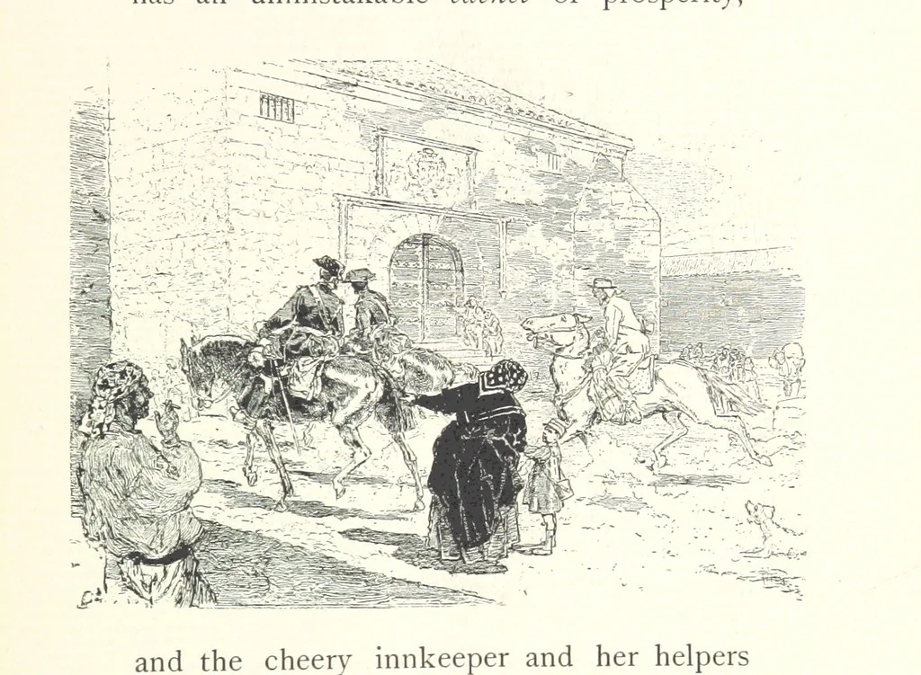 An illustration from On the Trail of Don Quixote: being a record of rambles in the ancient province of La Mancha ... Illustrated by D. Vierge, 1897, leaf 175