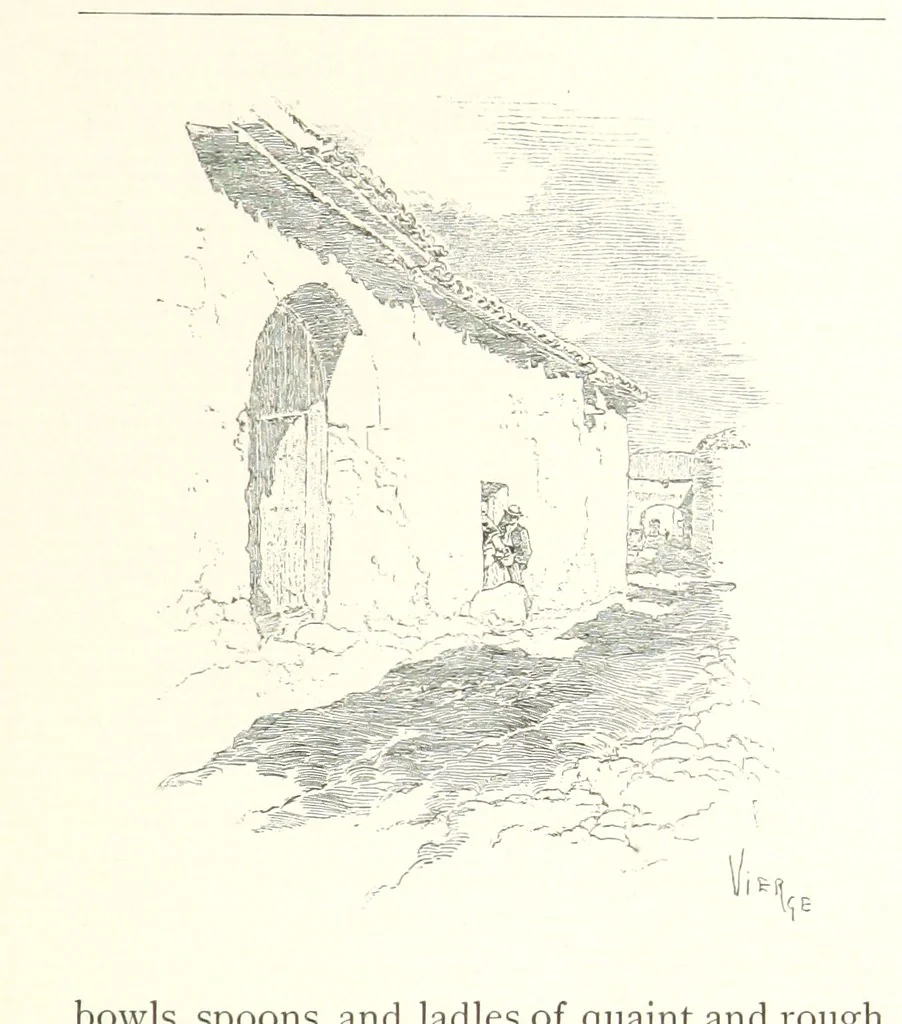 An illustration from On the Trail of Don Quixote: being a record of rambles in the ancient province of La Mancha ... Illustrated by D. Vierge, 1897, leaf 191