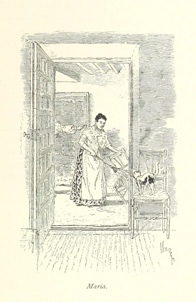 An illustration from On the Trail of Don Quixote: being a record of rambles in the ancient province of La Mancha ... Illustrated by D. Vierge, 1897, leaf 197