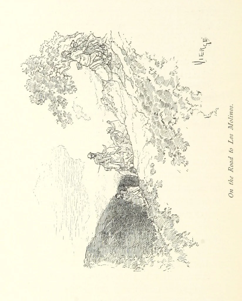 An illustration from On the Trail of Don Quixote: being a record of rambles in the ancient province of La Mancha ... Illustrated by D. Vierge, 1897, leaf 232
