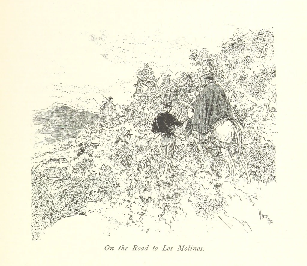 An illustration from On the Trail of Don Quixote: being a record of rambles in the ancient province of La Mancha ... Illustrated by D. Vierge, 1897, leaf 237