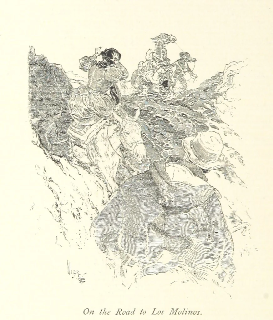 An illustration from On the Trail of Don Quixote: being a record of rambles in the ancient province of La Mancha ... Illustrated by D. Vierge, 1897, leaf 240