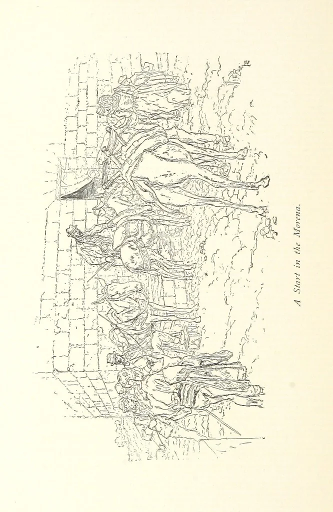 An illustration from On the Trail of Don Quixote: being a record of rambles in the ancient province of La Mancha ... Illustrated by D. Vierge, 1897, leaf 250