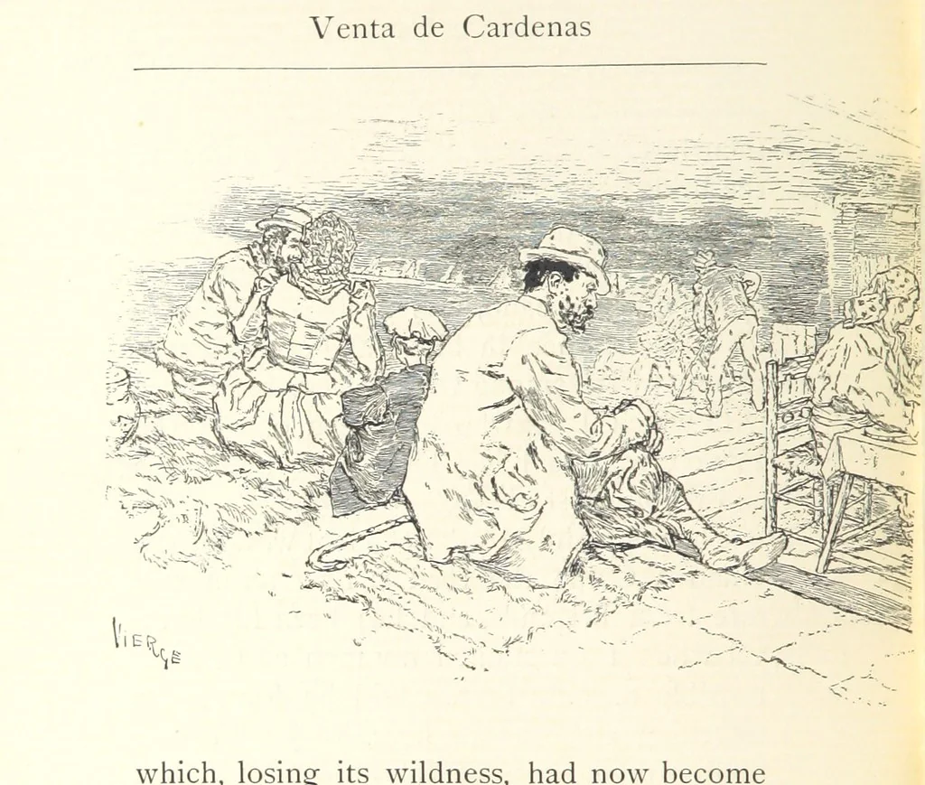 An illustration from On the Trail of Don Quixote: being a record of rambles in the ancient province of La Mancha ... Illustrated by D. Vierge, 1897, leaf 254