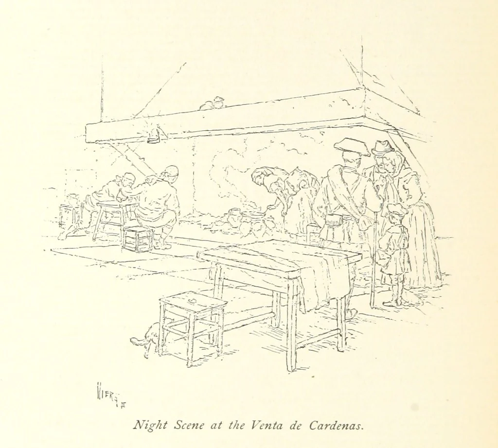 An illustration from On the Trail of Don Quixote: being a record of rambles in the ancient province of La Mancha ... Illustrated by D. Vierge, 1897, leaf 260