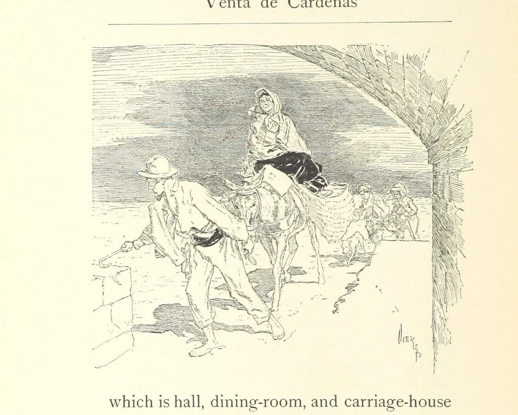 An illustration from On the Trail of Don Quixote: being a record of rambles in the ancient province of La Mancha ... Illustrated by D. Vierge, 1897, leaf 262