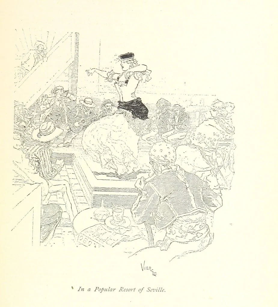 An illustration from On the Trail of Don Quixote: being a record of rambles in the ancient province of La Mancha ... Illustrated by D. Vierge, 1897, leaf 265
