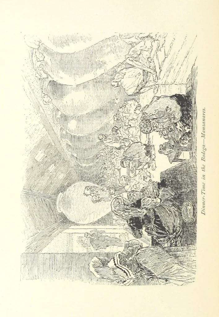 An illustration from On the Trail of Don Quixote: being a record of rambles in the ancient province of La Mancha ... Illustrated by D. Vierge, 1897, leaf 36