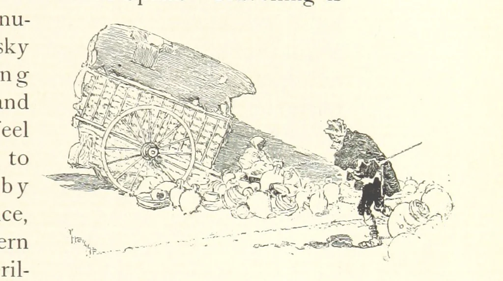 An illustration from On the Trail of Don Quixote: being a record of rambles in the ancient province of La Mancha ... Illustrated by D. Vierge, 1897, leaf 39