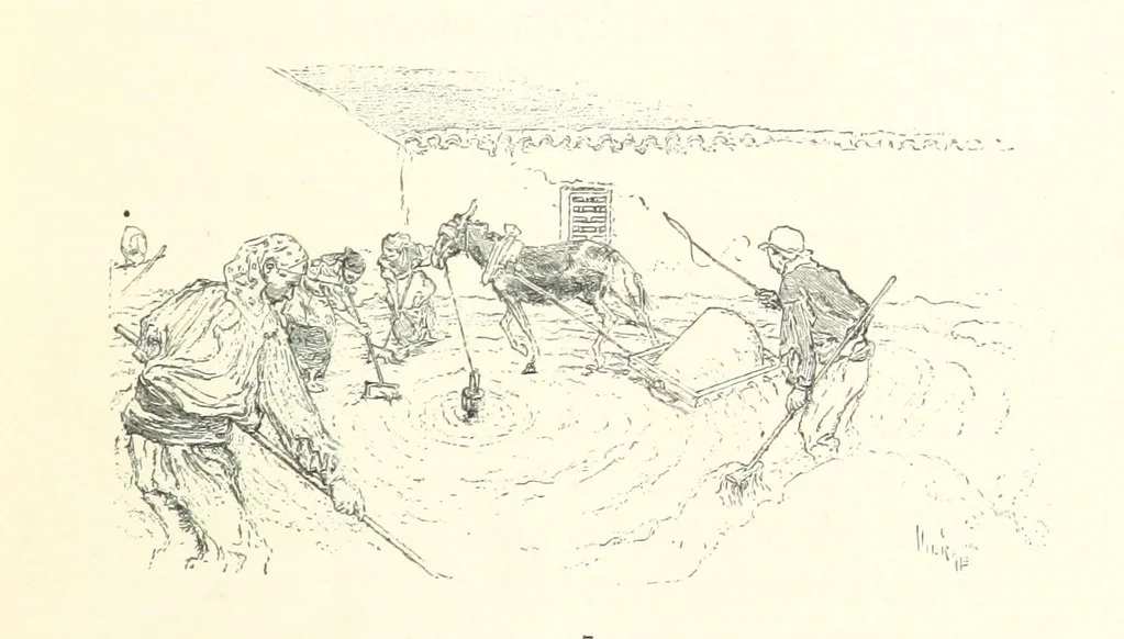 An illustration from On the Trail of Don Quixote: being a record of rambles in the ancient province of La Mancha ... Illustrated by D. Vierge, 1897, leaf 41