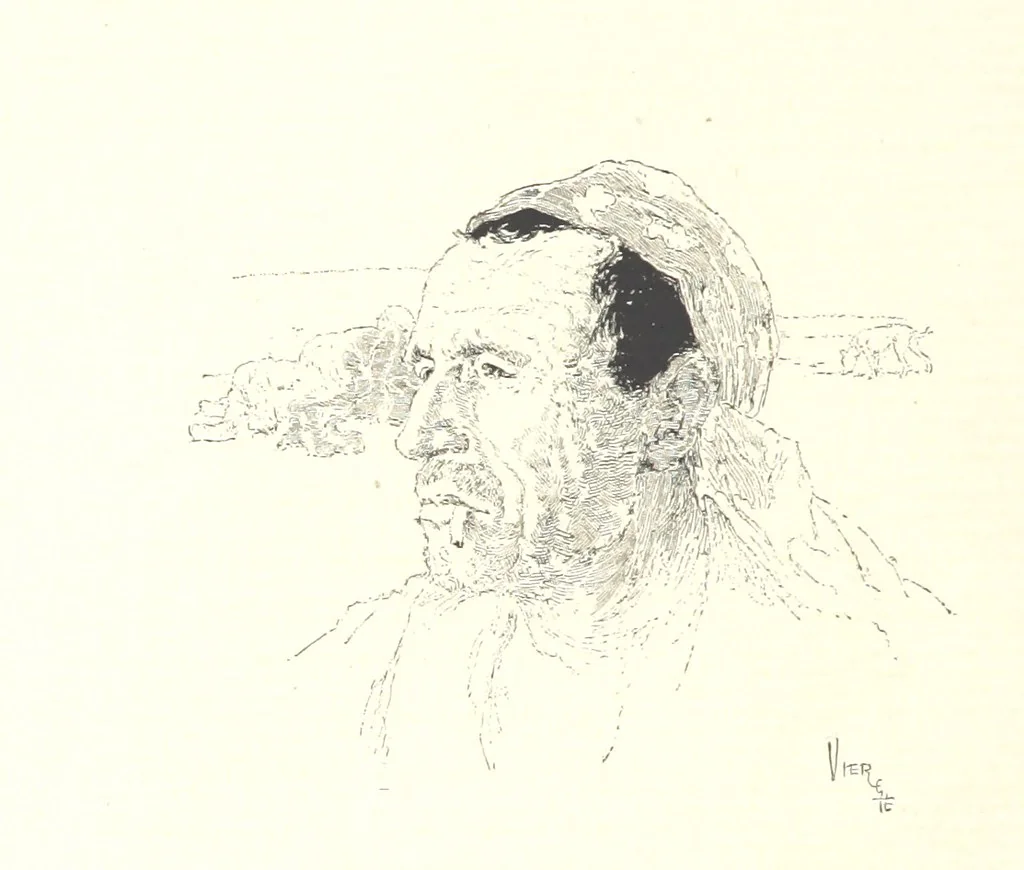 An illustration from On the Trail of Don Quixote: being a record of rambles in the ancient province of La Mancha ... Illustrated by D. Vierge, 1897, leaf 50