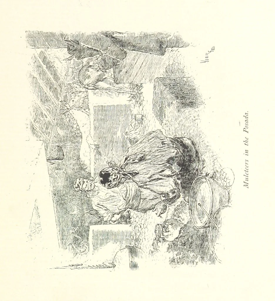 An illustration from On the Trail of Don Quixote: being a record of rambles in the ancient province of La Mancha ... Illustrated by D. Vierge, 1897, leaf 53