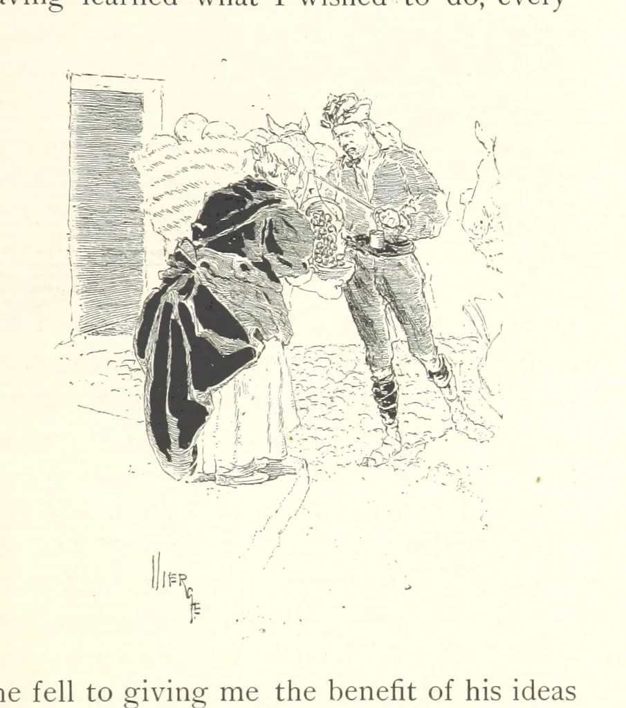 An illustration from On the Trail of Don Quixote: being a record of rambles in the ancient province of La Mancha ... Illustrated by D. Vierge, 1897, leaf 59