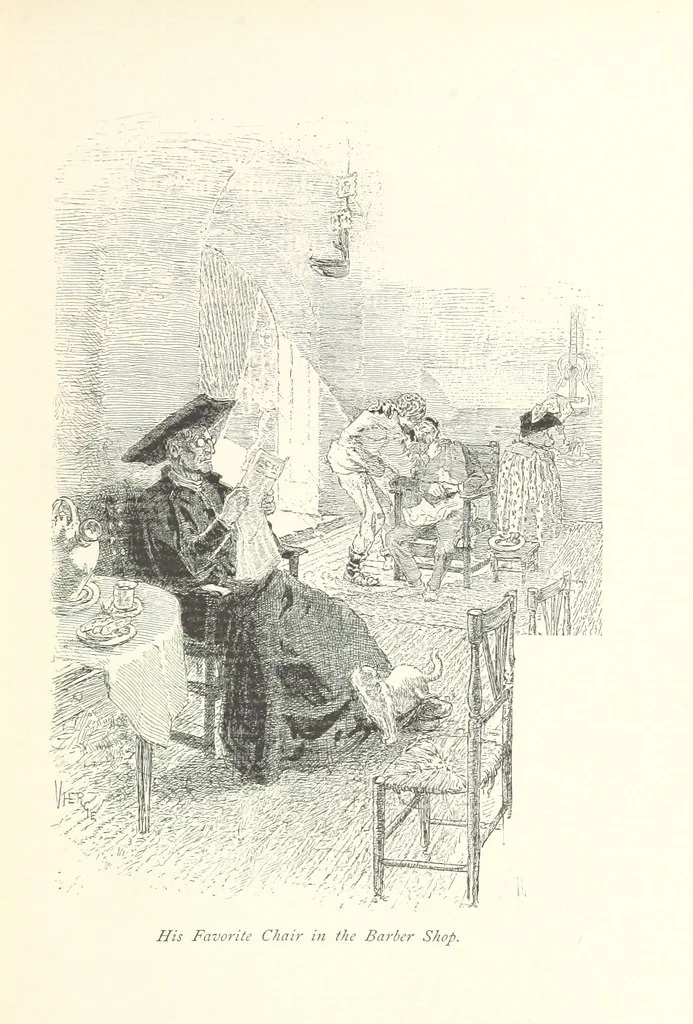 An illustration from On the Trail of Don Quixote: being a record of rambles in the ancient province of La Mancha ... Illustrated by D. Vierge, 1897, leaf 73