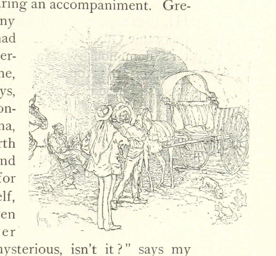 An illustration from On the Trail of Don Quixote: being a record of rambles in the ancient province of La Mancha ... Illustrated by D. Vierge, 1897, leaf 93