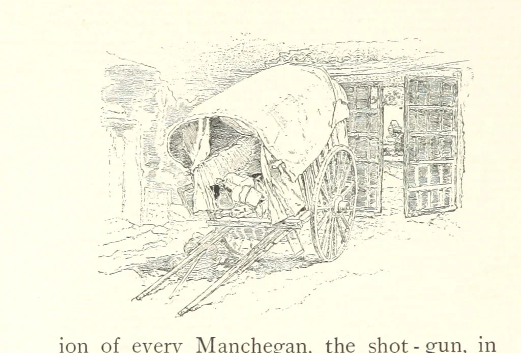 An illustration from On the Trail of Don Quixote: being a record of rambles in the ancient province of La Mancha ... Illustrated by D. Vierge, 1897, leaf 98